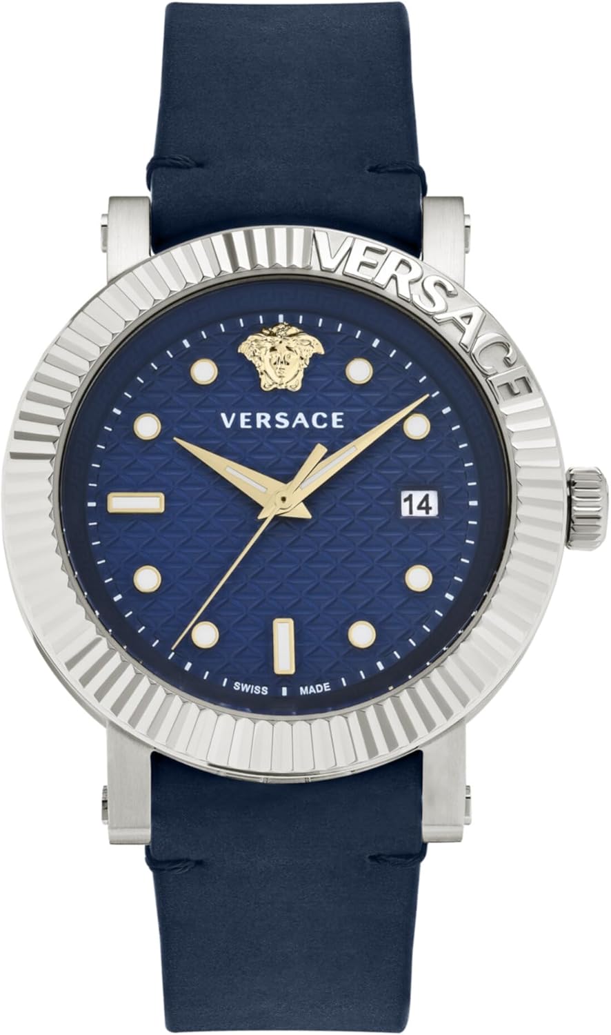 Versace V-Classicコレクション ラグジュアリーメンズウォッチ ブルーストラップ ステンレススチールケースとブルーの文字盤, ステンレススチール, OS, V-クラシック Amazonで販売中 Versace V-Classicコレクション ラグジュアリーメンズウォッチ ブルーストラップ ステンレススチールケースとブルーの文字盤, ステンレススチール, OS, V-クラシック Amazonで販売中