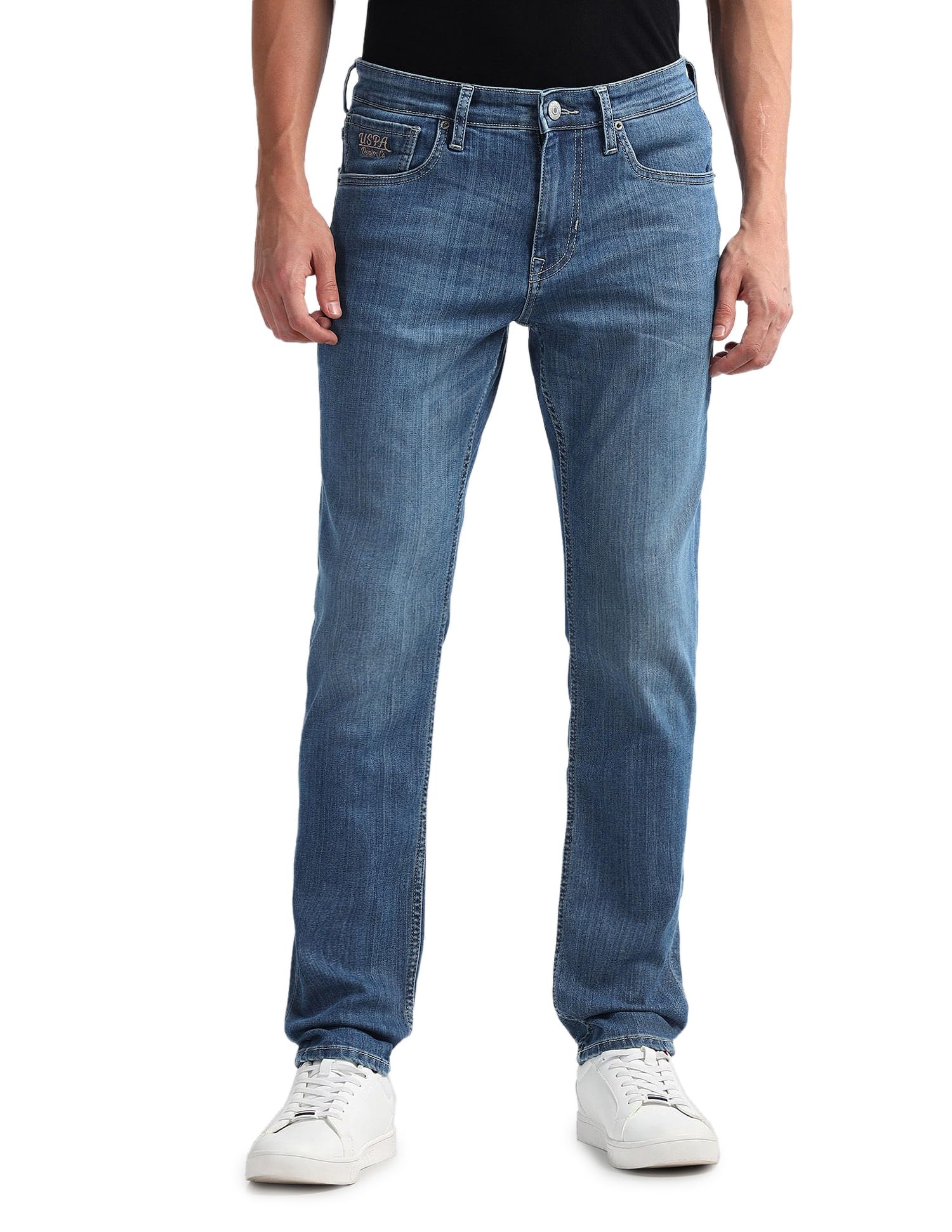 u.s. polo assn. Men's Brandon Slim Tapered Fit Mid Rise Jeans-picture-33