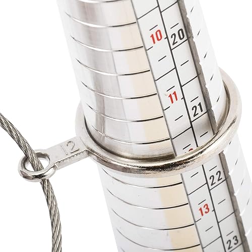 Miniatura 8 de Juego de herramientas de calibre de anillo de joyería, calibre de mandril, anillo de acero inoxidable, martillo de goma, calibre de tamaño de anillo