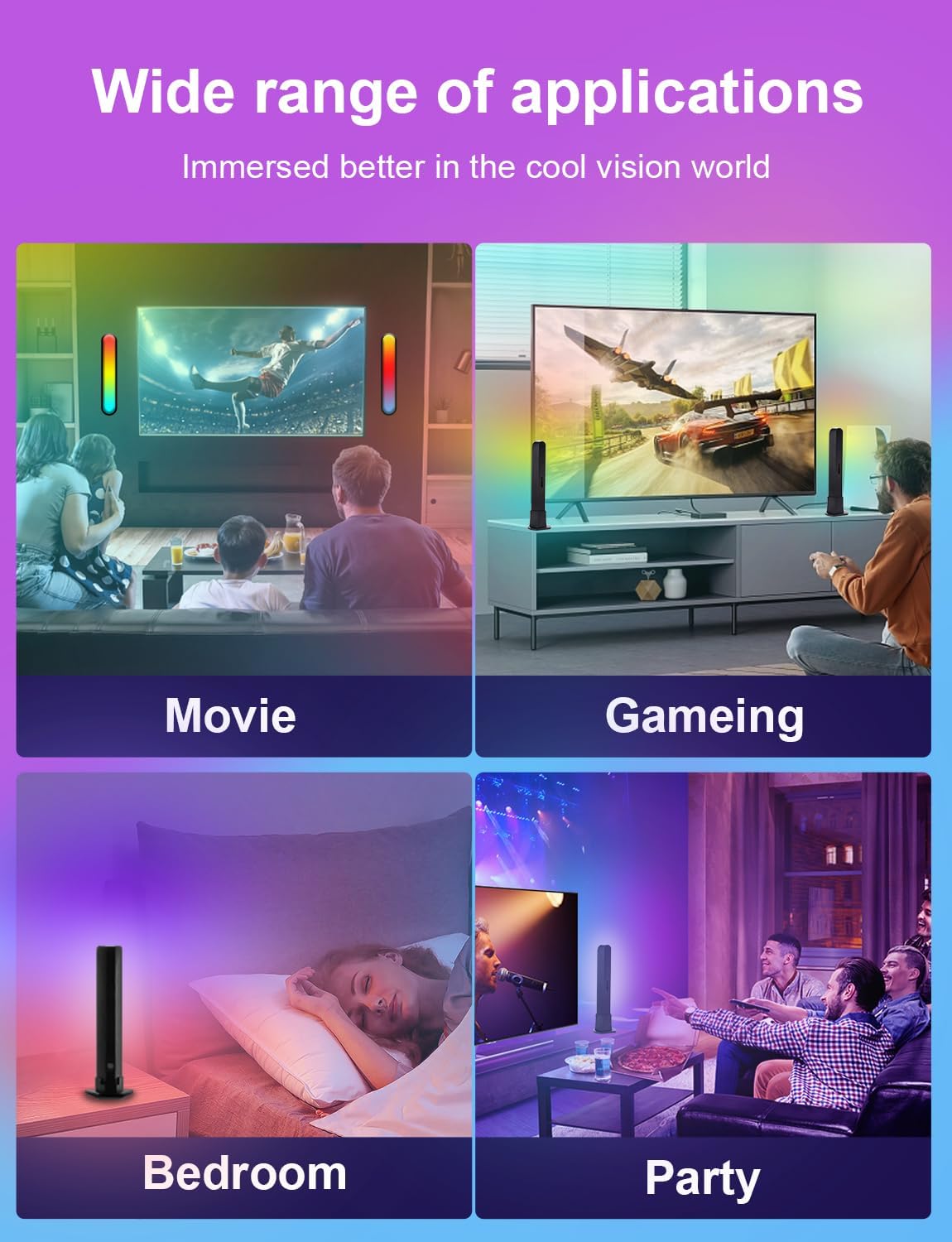 Barra LED Musicale 3D LuminKing | Sincronizzata Con Musica, Luce Per Feste E Gaming - Foto 7