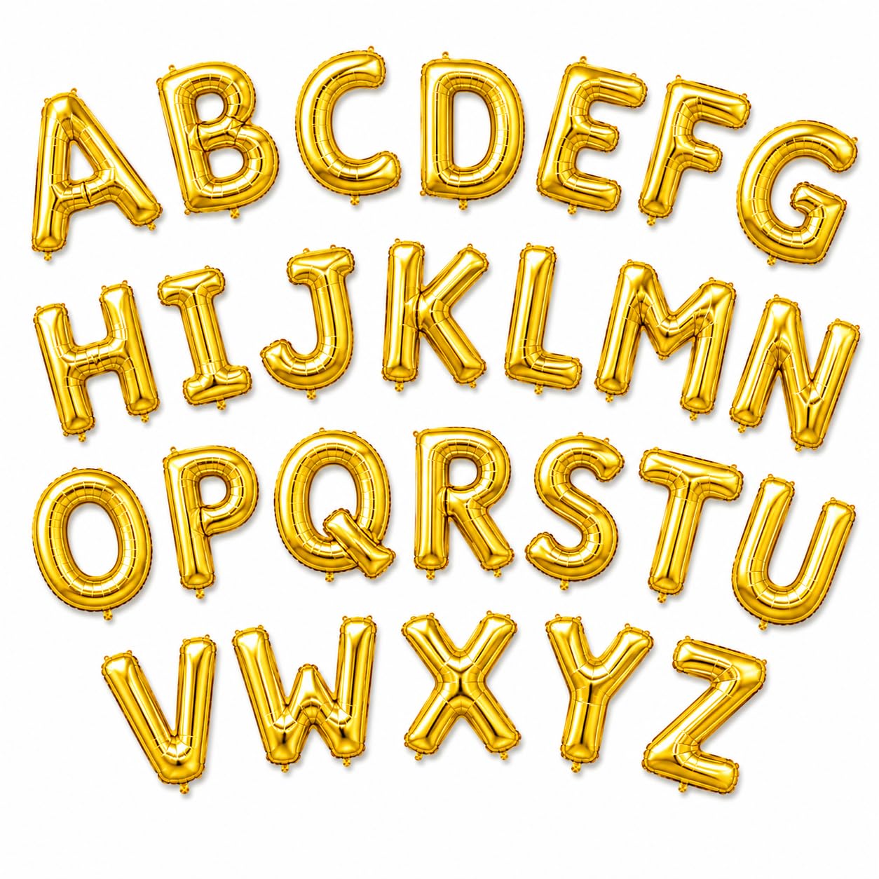 Golden Alphabet Balloons - A to Z Set -1