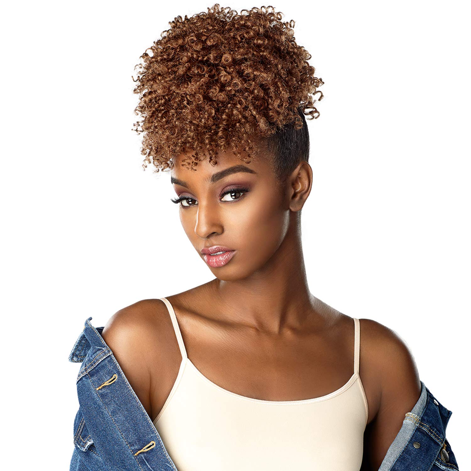 Sensationnel Synthetic Hair Drawstring Ponytail Instant Pony Curls Kinks & Co Trend Setter (1B)