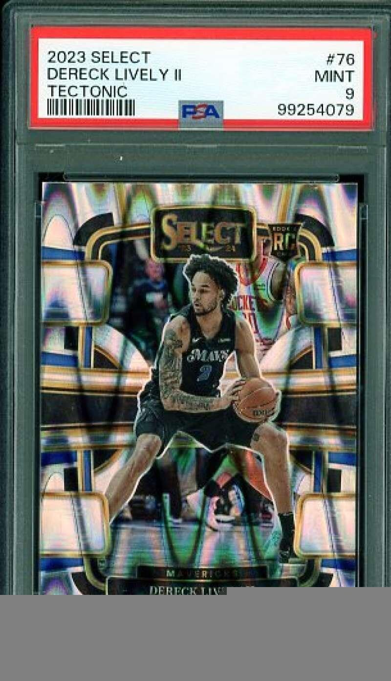 Dereck Lively II Rookie Card 2023-24 Select Tectonic #76 PSA 9 - Basketball Slabbed Rookie Cards