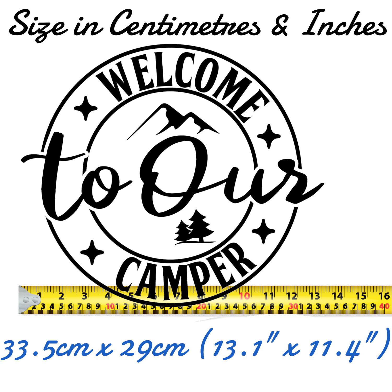 Welcome to Our Camper Stickers, Caravan Accessories, Waterproof Decal, Suitcase Stickers, Caravan Gifts, Van Stickers - Image 3