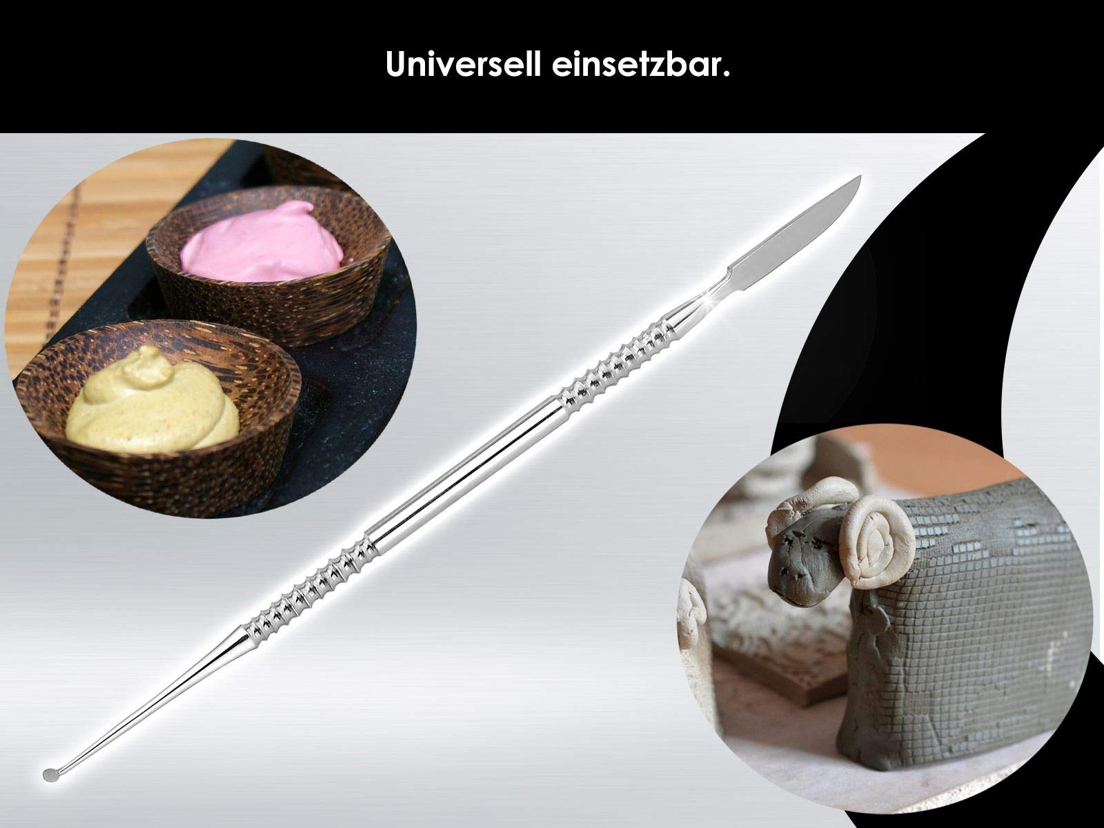 LECRON Instrumento doble de modelado Instr umentl Acero Inoxidable