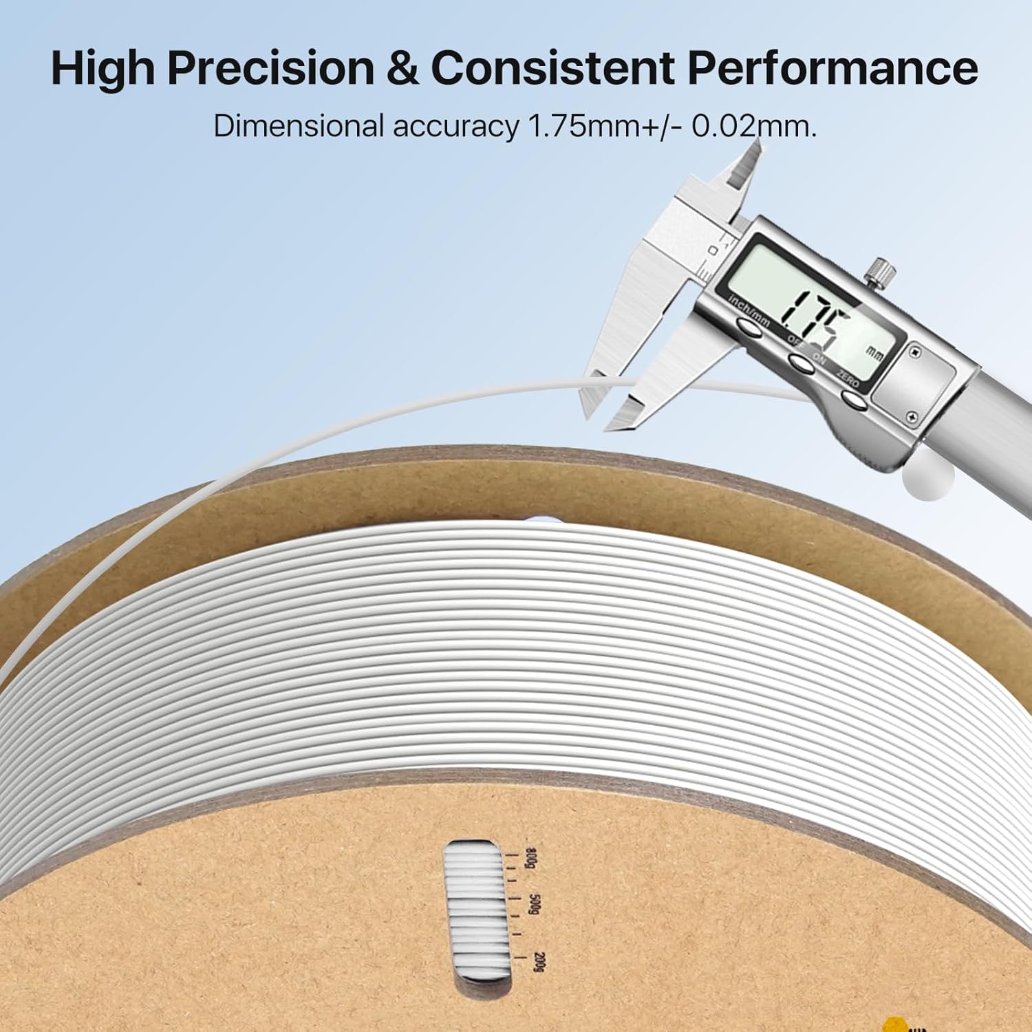 PETG 3D Printer Filament 1.75mm 1kg - High Toughness, Low Stringing, High Speed Printing, Dimensional Accuracy +/- 0.02mm, Compatible with Most FDM 3D Printers​ (Marble, 1000g)