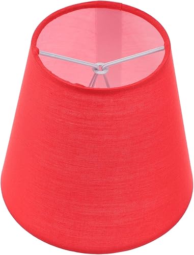 Miniatura 10 de DOITOOL Pantalla de lámpara para lámparas de mesa, pantalla de lámpara de tambor, pantallas de lámpara pequeñas de repuesto de lino natural, ajuste