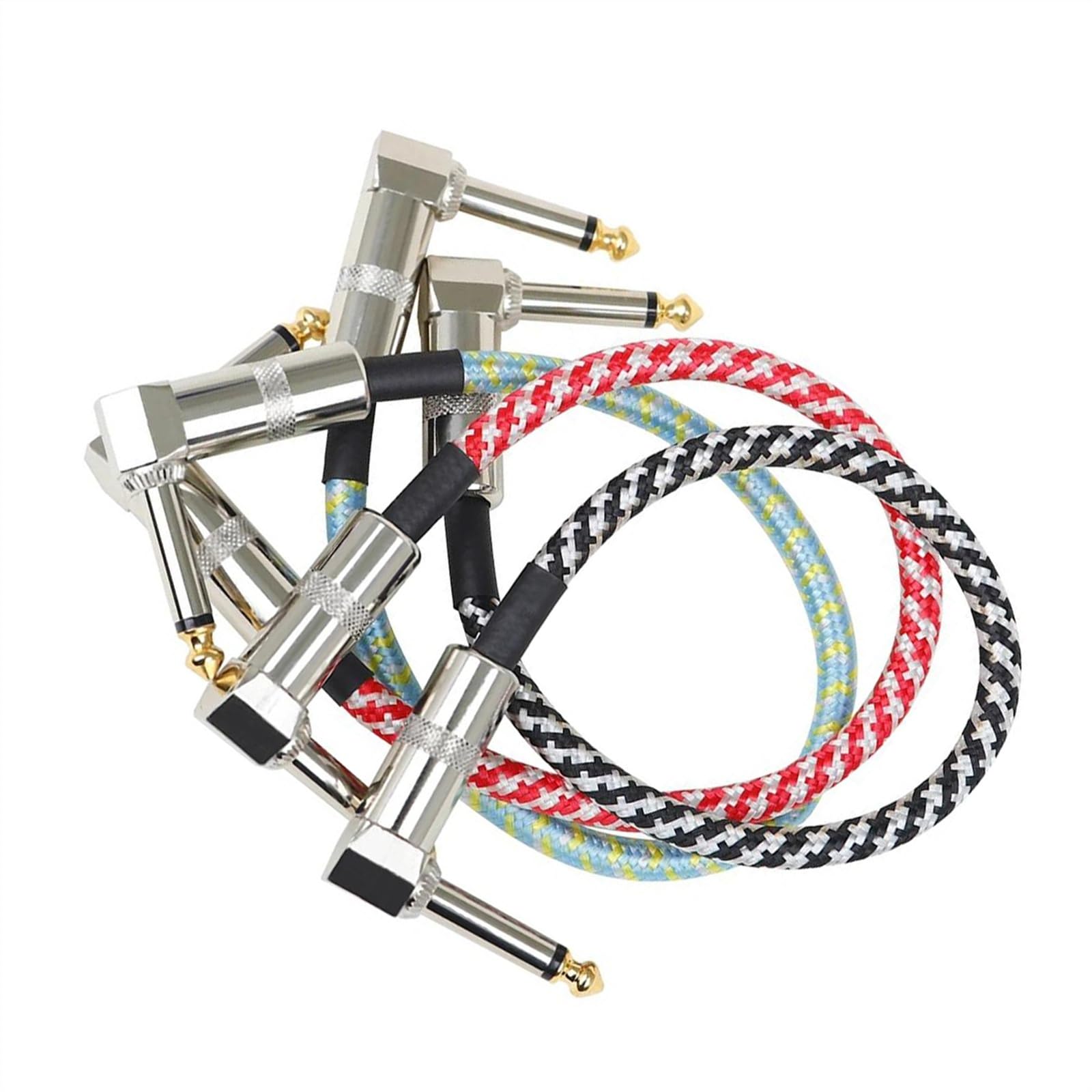 Accessori Per Cavi Per Amplificatori Musicali Per Chitarra Elettrica, Basso Cavi Audio Intrecciati In Nylon Da 6,5 ​​a 6,5 ​​Jack Cavo Audio per Strumento Chitarra