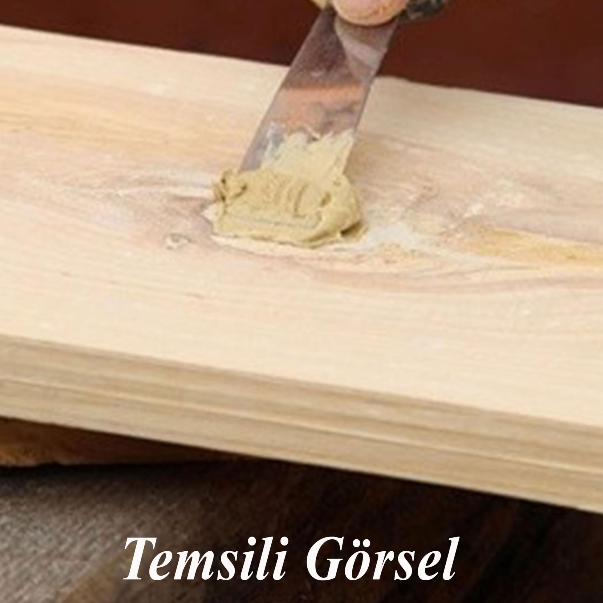 Ahşap Parke Tamir Macunu Naturel Mobilya Dolgu Çatlak Çizik Giderici 200 Gr Macun