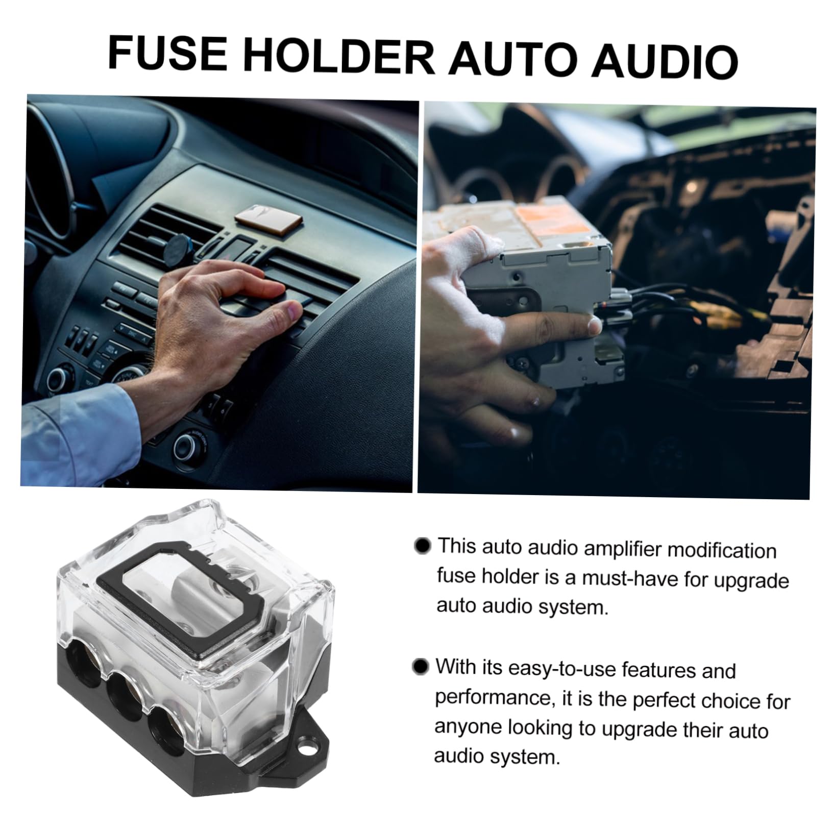ULTECHNOVO 3 Stücke Sicherung Auto Sicherung Block Auto Audio Verteilung Block Marine Grade Material