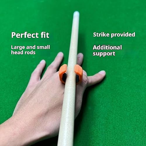 Miniatura 4 de 2 guantes de billar con puente de piscina con acolchado antideslizante para hombres y mujeres, accesorios de billar de piscina