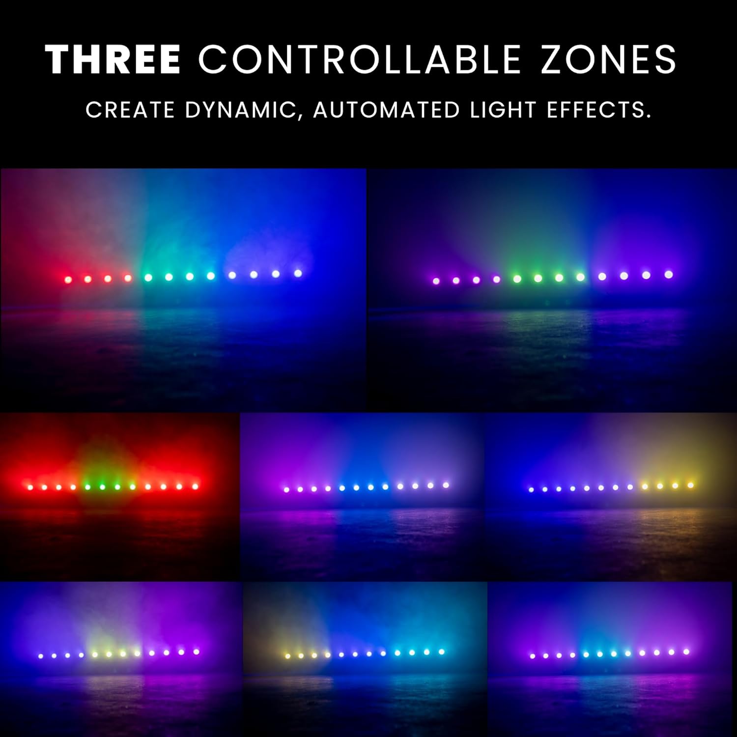CHAUVET DJ – COLORband T3BT ILS Linear Wash Light | Full-Size RGB Wash with Bluetooth Control, ILS Instant Light Shows, D-Fi USB Wireless DMX, Three-Zone Effects, Stage and Event Lighting