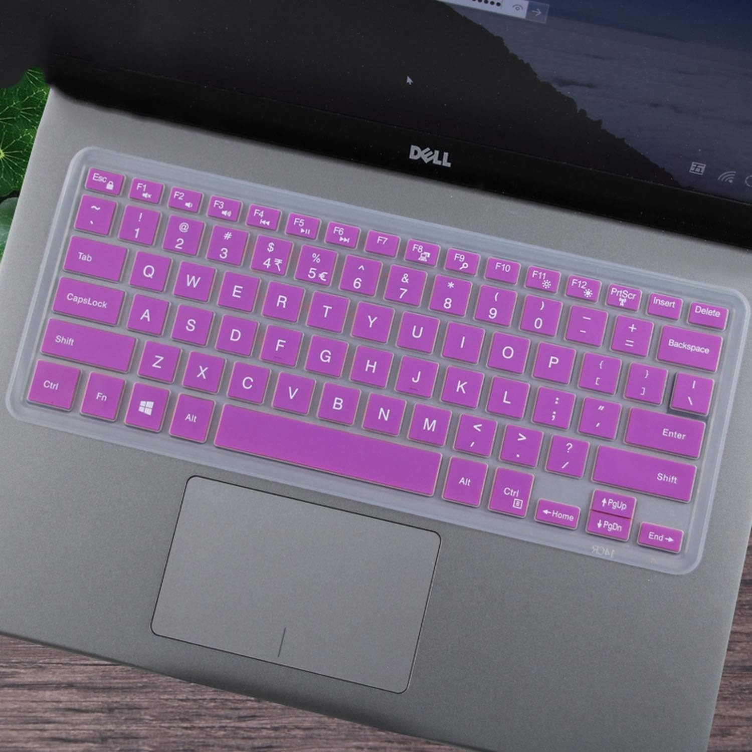 13.3" Keyboard Cover Skin for Dell Inspiron 13 7000 7375 7368 I7368 13-7378 I7378 13-5368 I5368 5378 7347 7348 7359 7352 7353-black-