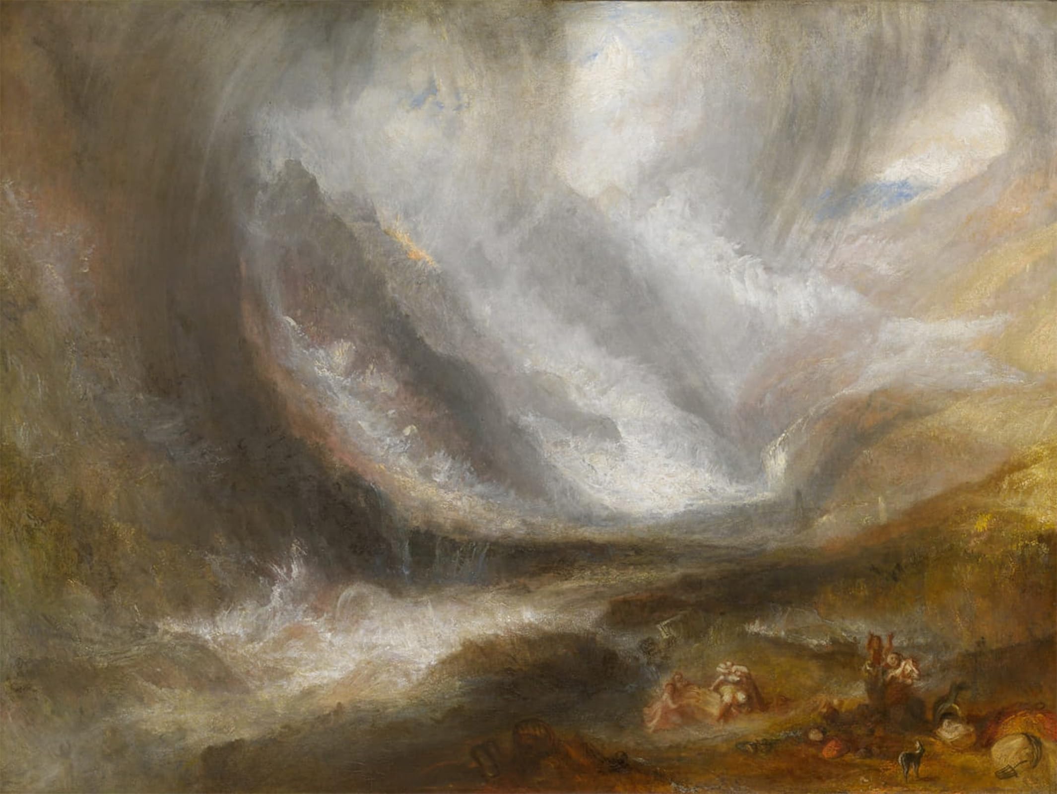 POSTERIIk Famous Print Pop Art Wall Art Graffiti Valley of Aosta: Snowstorm Avalanche and Thunderstorm by Mallord William Turner Art Prints for Home Decor 60x90cm