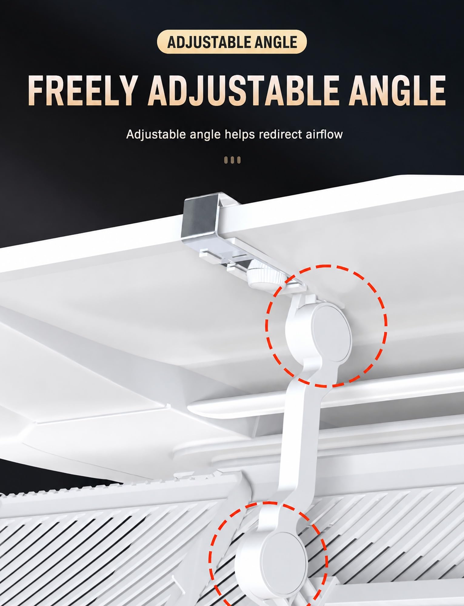 Deflettore del flusso d'aria per climatizzatore, Deflettore aria AC for cassetta da soffitto 50-73 cm 1/2/4 pz | 4PCS
