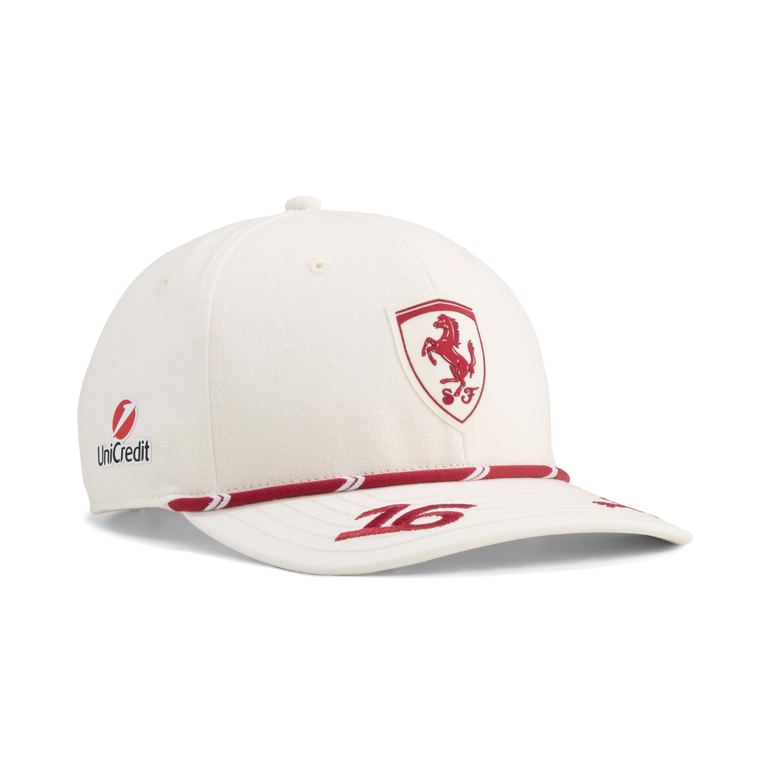 Ferrari Scuderia Monaco Leclerc Cap White, Men's size: ONE SIZE, FootAsylum
