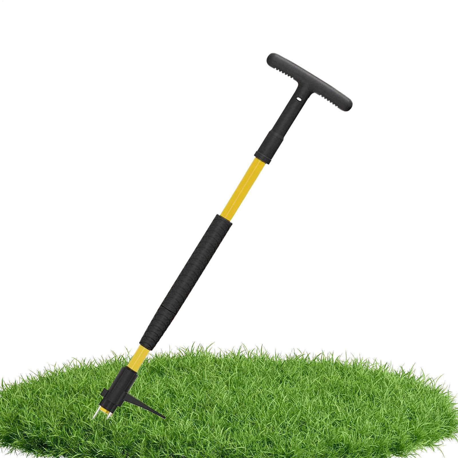 Estirpatore per da Giardino Zappa Manuale a 3 Artigli con Impugnatura a T | Attrezzo per Rimuovere Radici di Piante Infestanti per Prato Cortile Serra Fattoria Patio