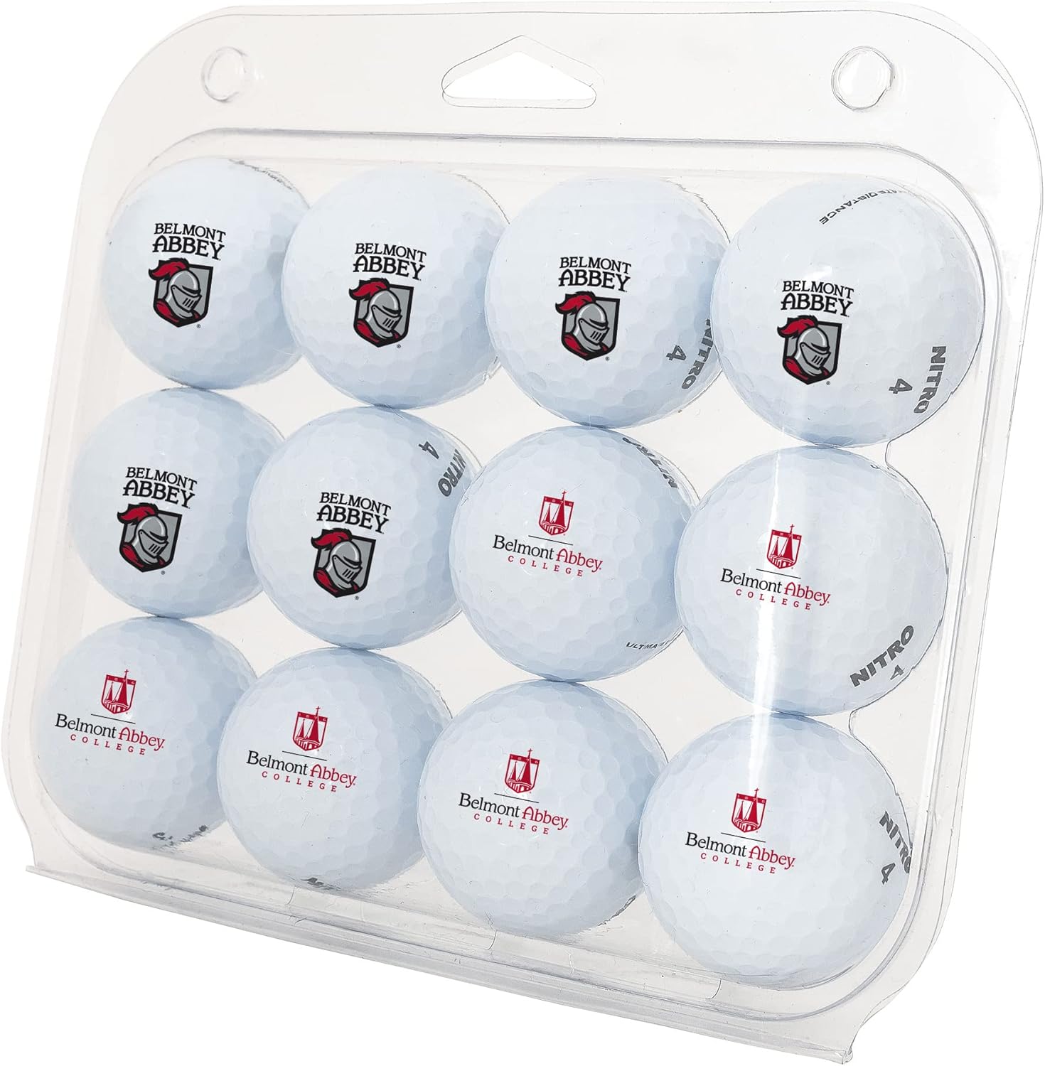 Desert Cactus Belmont Abbey College Golf Balls 12 Pack – BAC Crusaders Full Color Dozen – Officially Licensed Sport Team Accessory