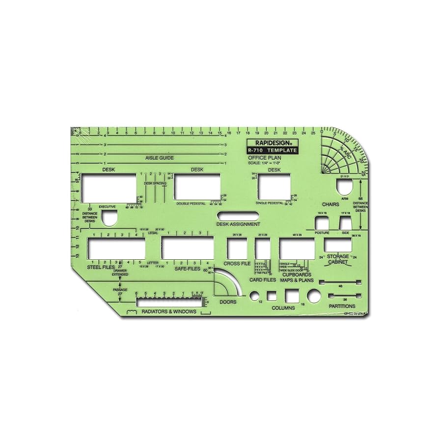 Rapidesign House Furnishings Template, 1/8 Inch = 1 Foot Scale, 1 Each (R714A) : Arts, Crafts & Sewing - Amazon.com rapidesign-house-furnishings-template-1-8-inch-1-foot-scale-1-each-r714a-arts-crafts-sewing-amazon-com