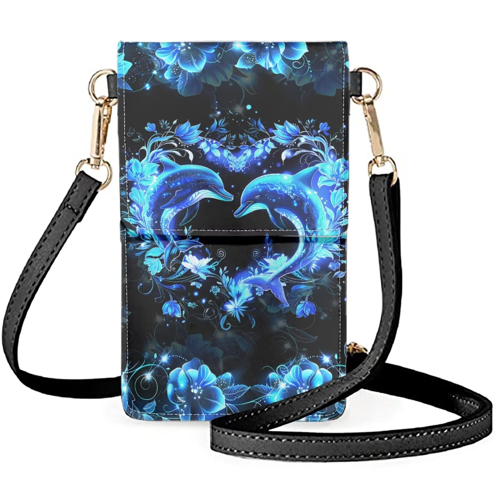 JEOCODY Touch Screen Phone Purse, Lightweight Small Wallet Purses and Handbags with a Shoulder Strap for Women