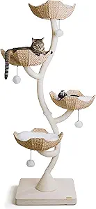 MAU 73" Tall Modern Cat Tree Scratching Tower for Large Cats, Scratching Post Condo, Cat Tower for Multiple Cats, Luxury Cat Gifts by Mau Lifestyle