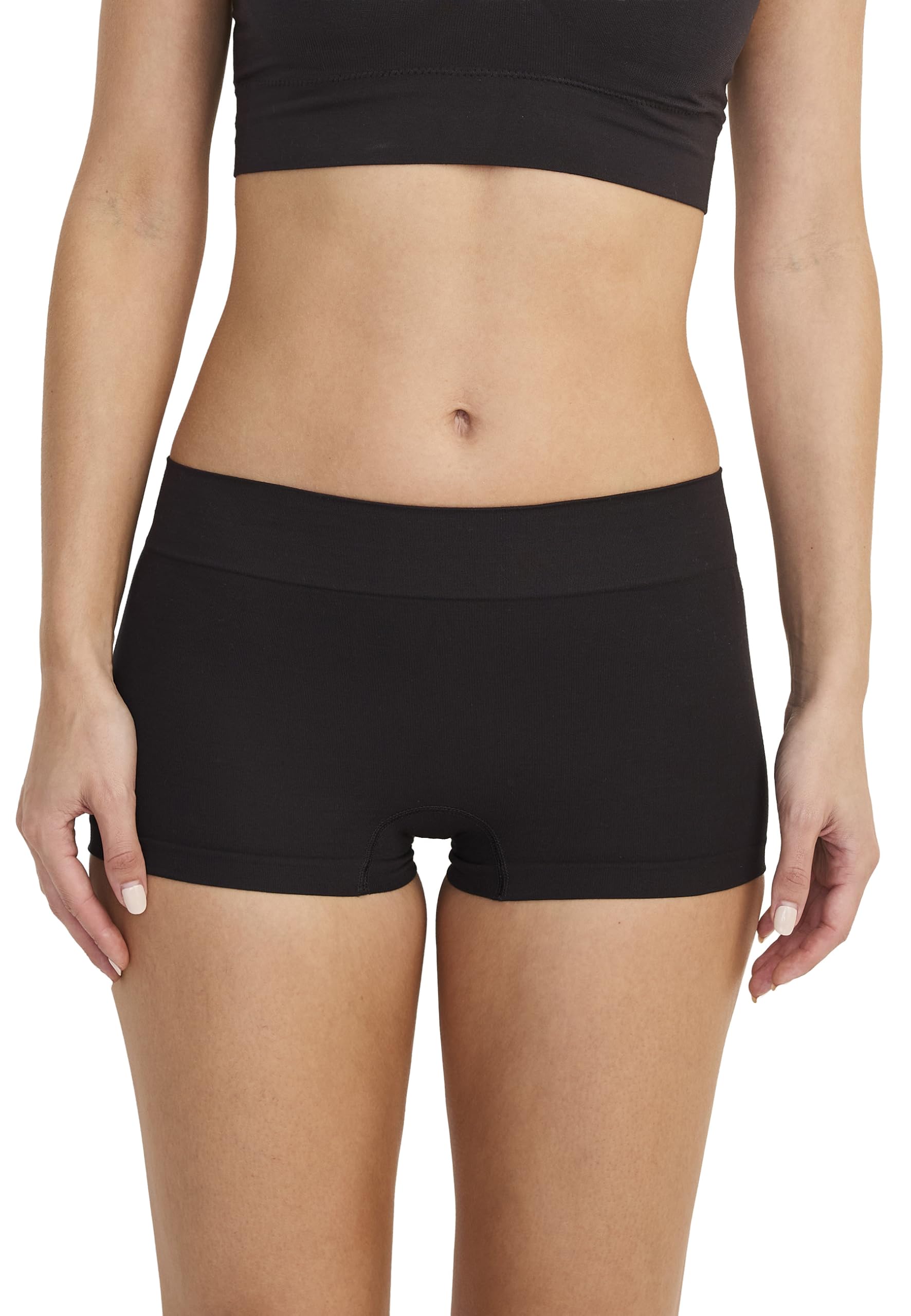 Jockey Women's Black Seamfree Comfort Boyshort, M