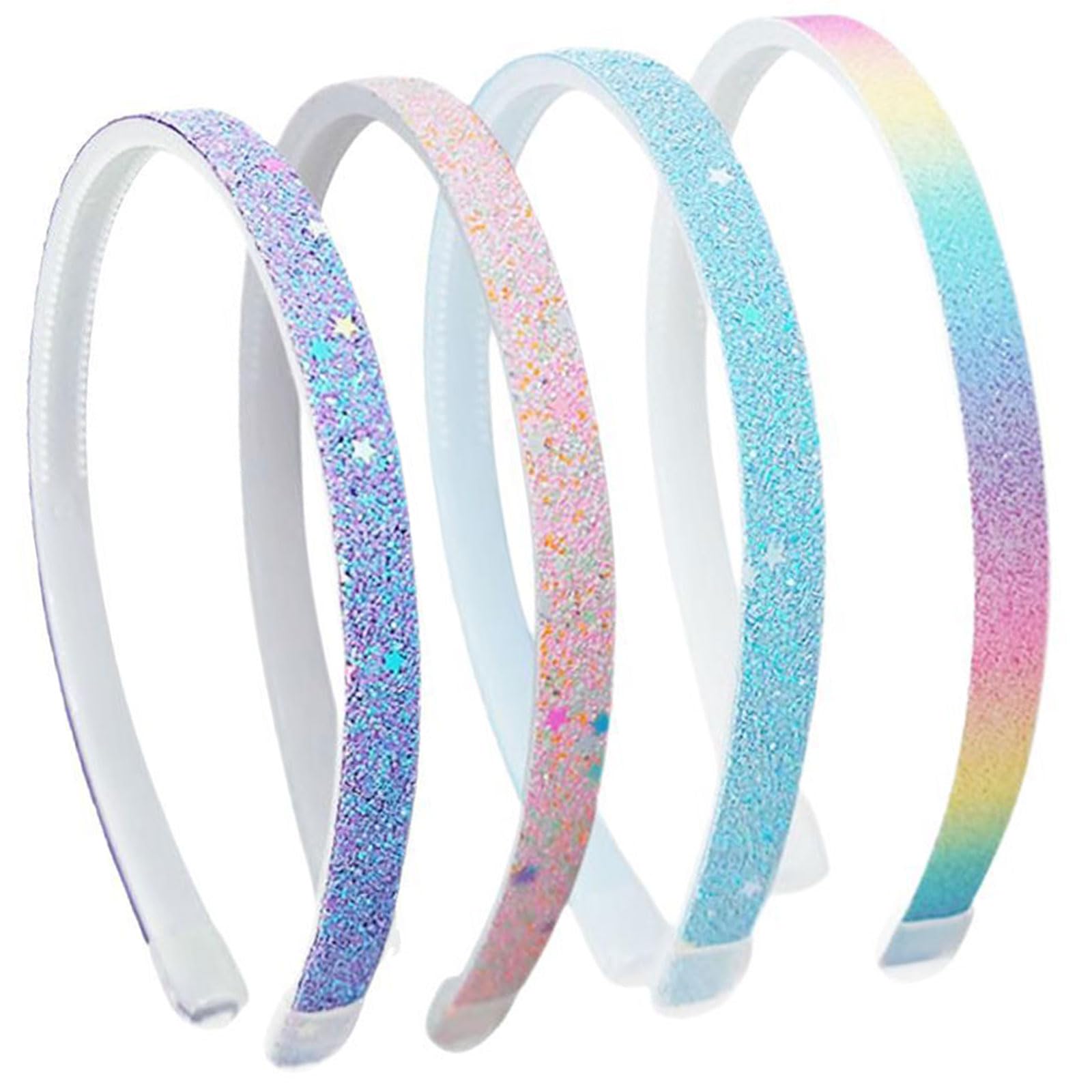 YUXITA Star And Heart Plan Females Hair Headpiece Thin Comfortable Polystyrene Rosin Hair Addons For Party Instances
