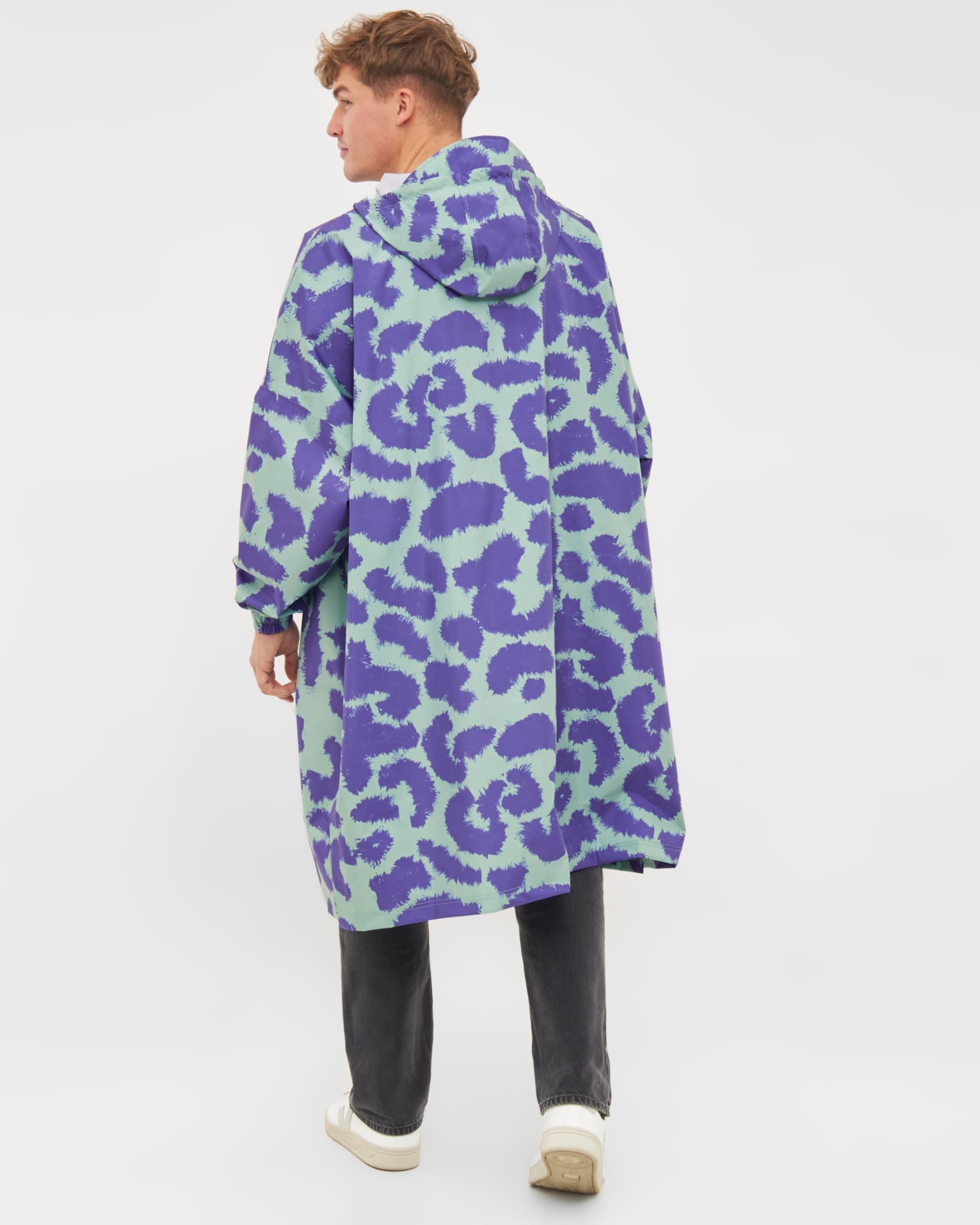 LARKSON Poncho Antipioggia Donna Uomo - Lykke - Impermeabile Pioggia per Bicicletta Outdoor Festival - Colonna d'Acqua da 10000mm - Giacca Antipioggia con Cuciture Nastrate