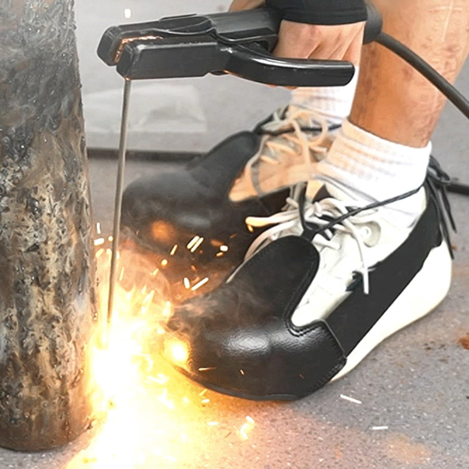 Sharplace Couvre-Chaussures de Sécurité avec Embout en Acier, Surchaussures de Sécurité, Chaussures de Protection Anti-écrasement, Semelle Antidérapante, Protection Industrielle Universelle