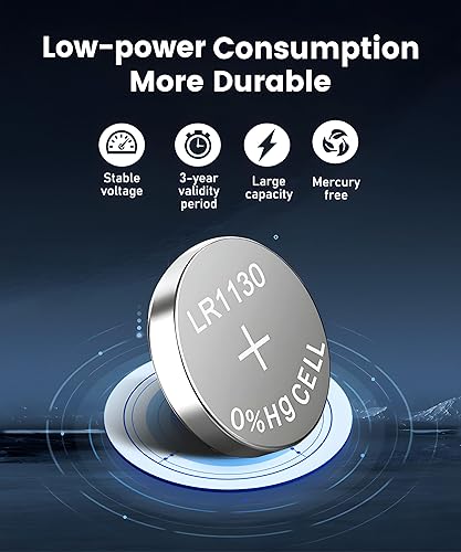 Miniatura 6 de AG10 LR1130 Battery L1131f L1131 L1131c 389 390 LR 1130 1.5V Alkaline Batteries 40 Pack