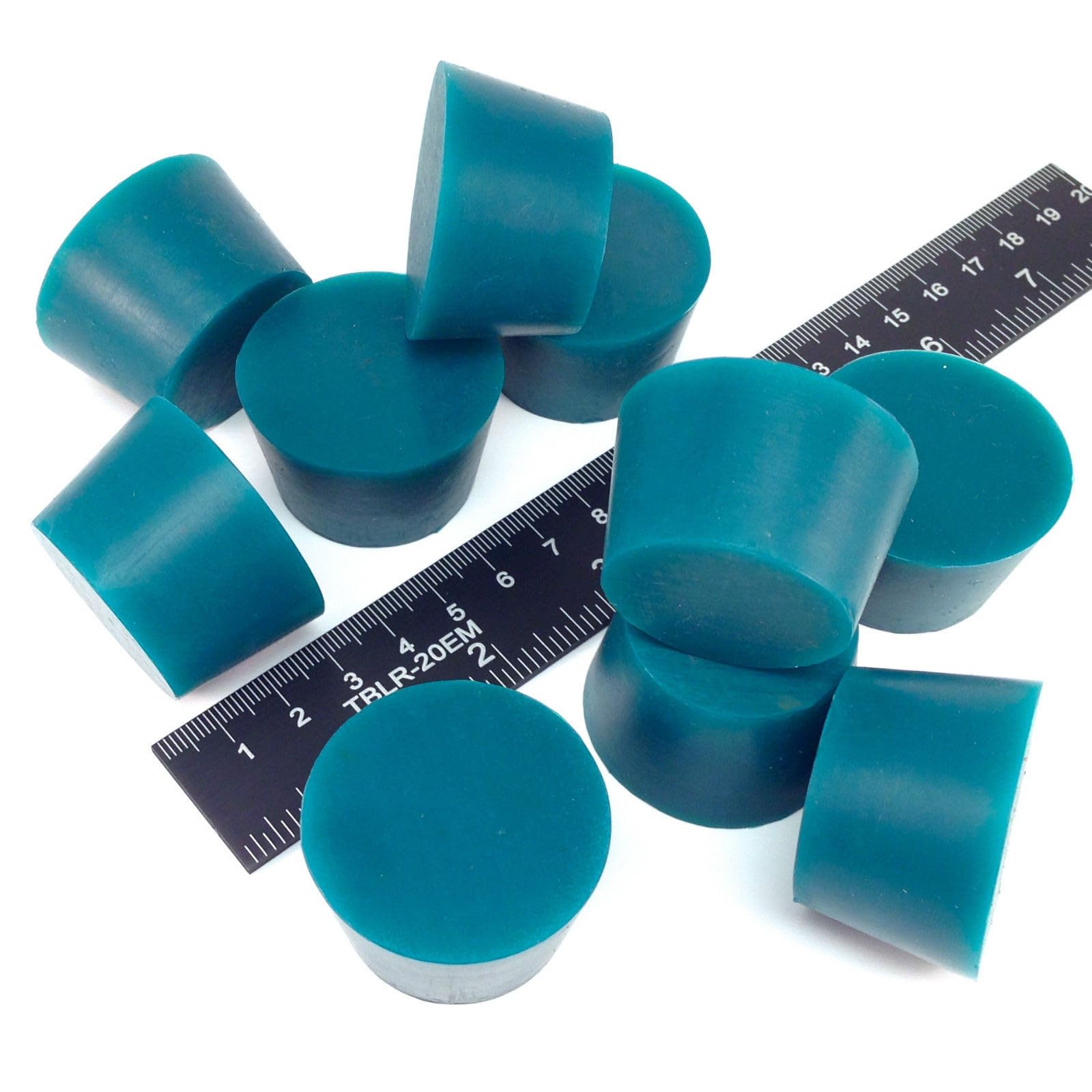 High Temp Masking Supply 1.312" x 1.625" (1-5/16 x 1-5/8) Silicone Rubber Plugs - Tapered Stoppers for Powder Coating, Painting, Automotive - Non-Toxic, Flexible, Reusable STP8 (50 Pack)
