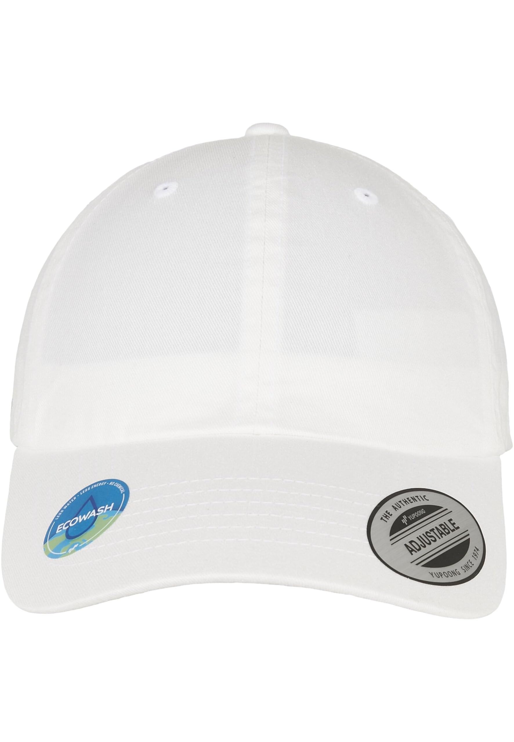 Flexfit Unisex-Adult ECOWASH DAD Baseball Cap, White, one Size
