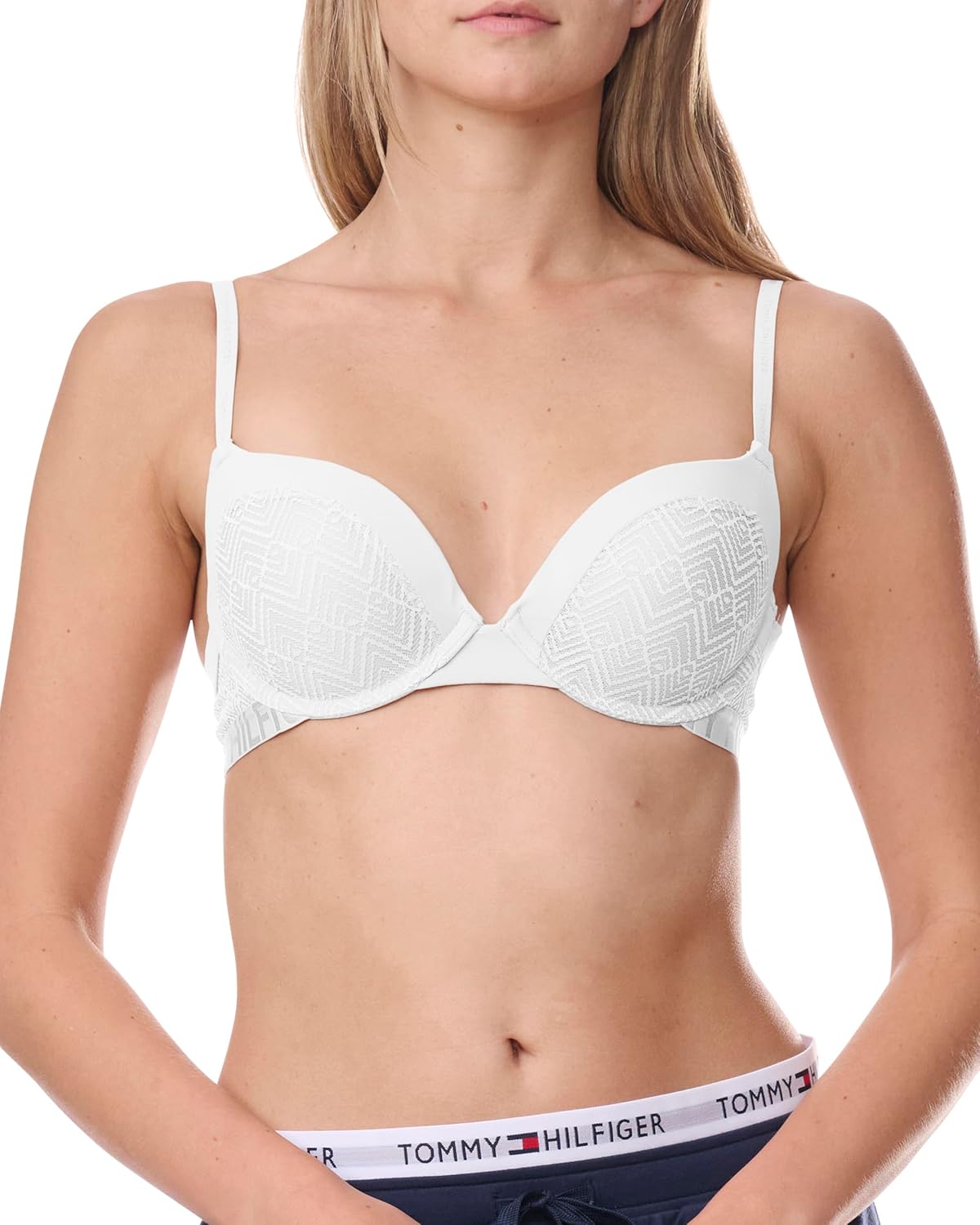 Tommy Hilfiger Womens All Over Lace Lightly Lined Micro Bra 2-Pack - Image 2