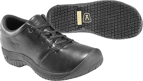 Miniatura 14 de KEEN Utility Zapato de servicio de comida para chef PTC Oxford de baja altura antideslizante para mujer, NegroNegro, 7