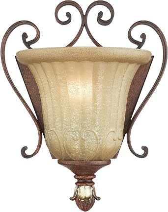 Livex Lighting 8560-63 Villa Verona 1-Light Wall Sconce, Bronze