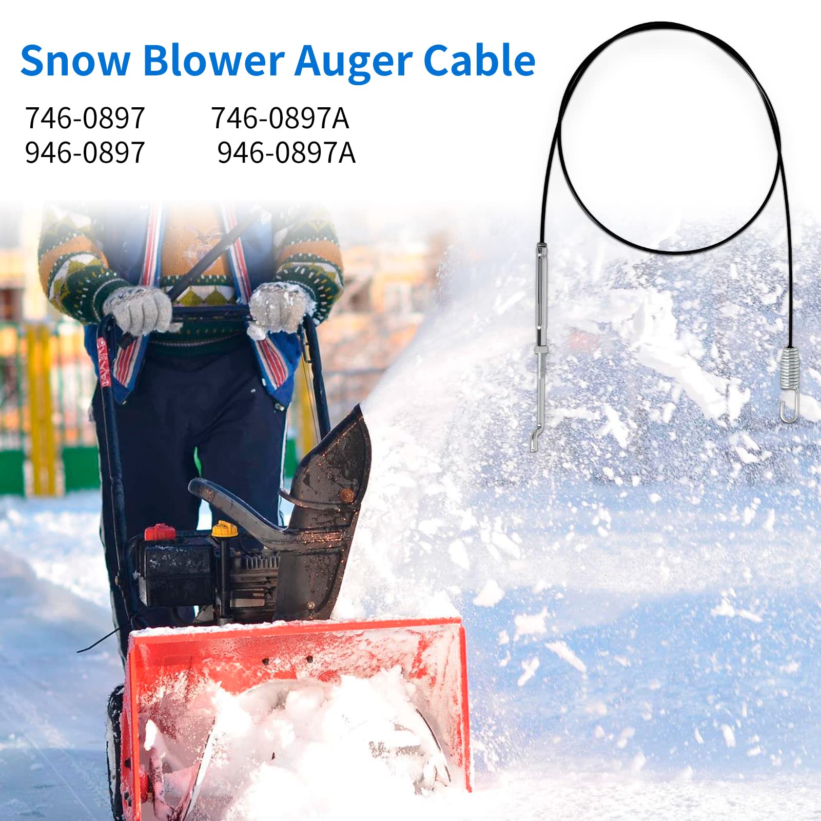 Cable De Canal De Repuesto Para Sopladores De Nieve 946-04619A 946