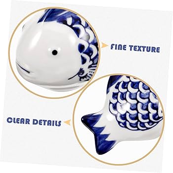 Amazon.co.jp: HOLIDYOYO 陶製の浮き魚の置物 陶器の魚の像