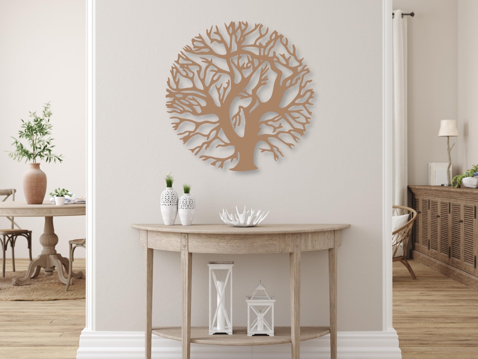 Decorazione Parete 3D Donna In Legno MDF 6mm, Nero - Adesivo O Appeso, Per Soggiorno, Camera, Ufficio - Personalizzabile In 14 Colori
