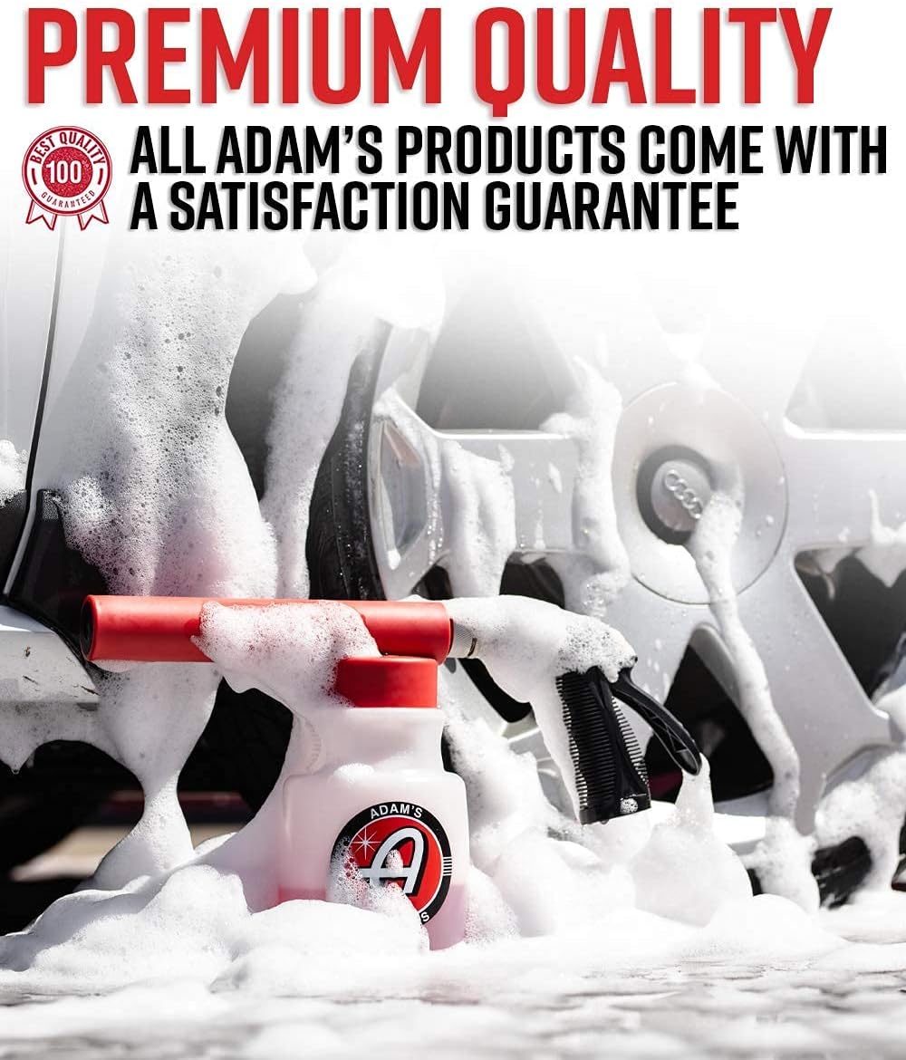 Adam's Premium Foam Gun Car Wash Foam Gun for Garden Hose | Mix with Car Soap & Water & No Pressure Washer Required | Mega Suds Car Detailing & Car Cleaning Foam Sprayer : Automotive