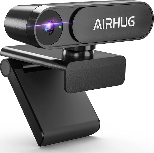 AIRHUG Cámara web 2K sin micrófono con cubierta de privacidad, cámara web USB para computadora y computadora portátil Plug & Play, cámara web sin audio, gran angular de 78°, para transmisión y confere - 1