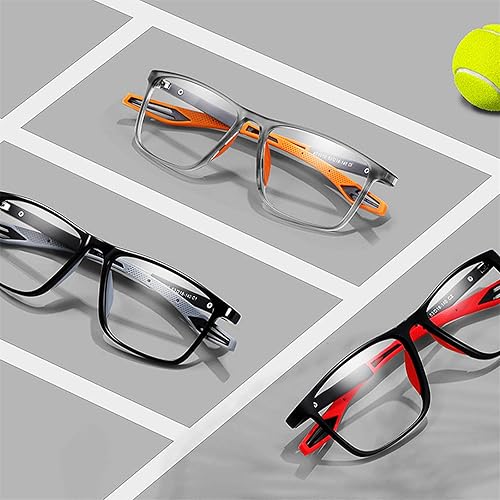 Miniatura 7 de Gafas presbípicas deportivas ultraligeras antiluz azul para hombre, gafas de lectura para hombre (2PCS-A,+1.5045-50 años)