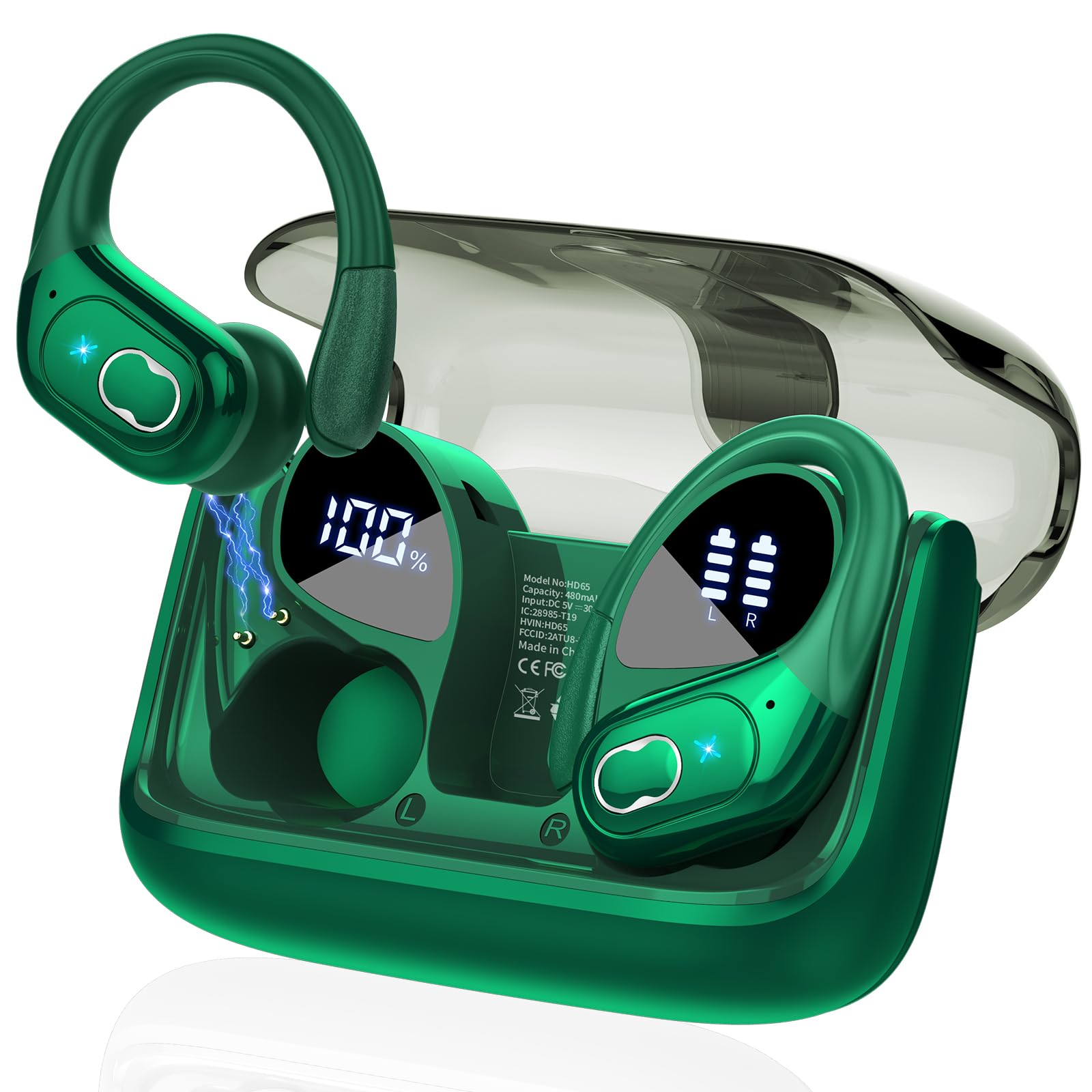 【新品未開封】高性能 ワイヤレスイヤホンBluetooth 防水 Amazon.co.jp: イヤホン bluetooth 耳掛け ワイヤレスイヤホン 最大75