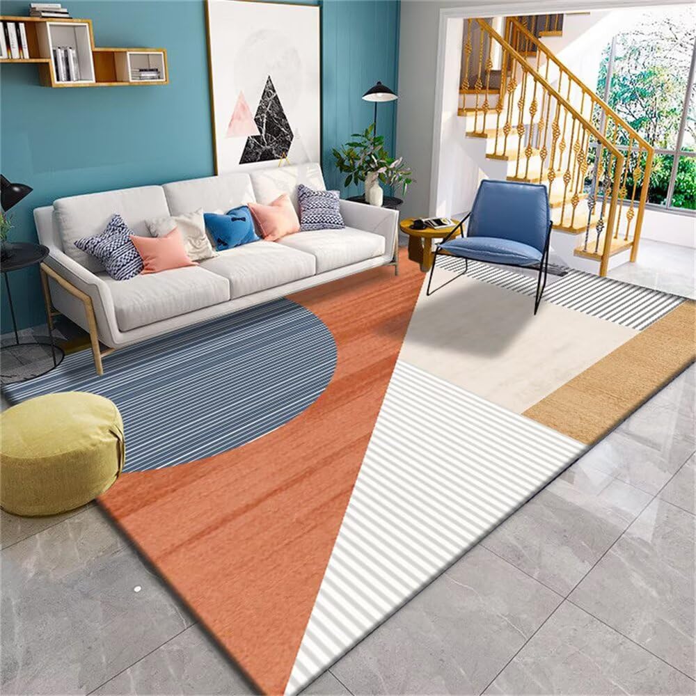 Tapis de cuisine moderne 50x80 cm à poils ras idéal pour décorer une chambre d'ado