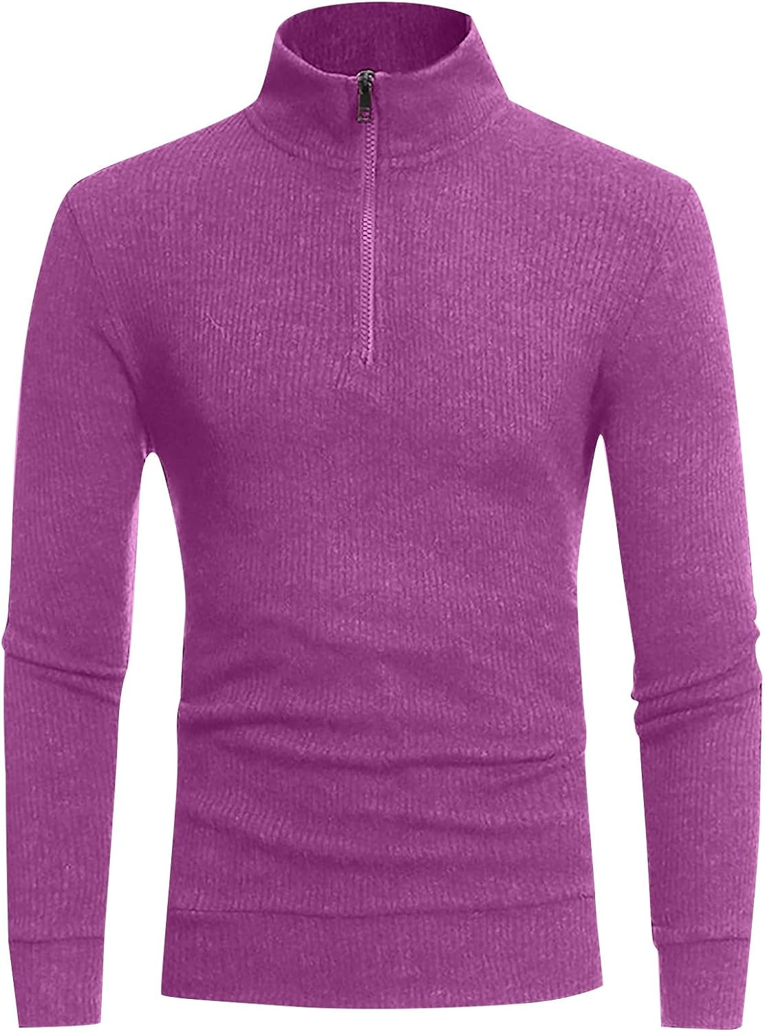 Ymosrh Men's Crewneck Sweater Casual For Quarter Zip Pullover Sweatshirts Basic Long Sleeve Tops Sweatshirts, M-5XL