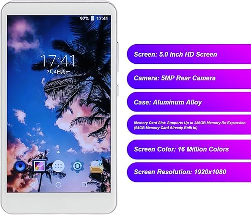 Miniatura 2 de Reproductor de MP3 con Bluetooth y Wi Fi, pantalla táctil completa 5.0 reproductor MP4 MP3 con, reproductor de música digital de alta fidelidad con