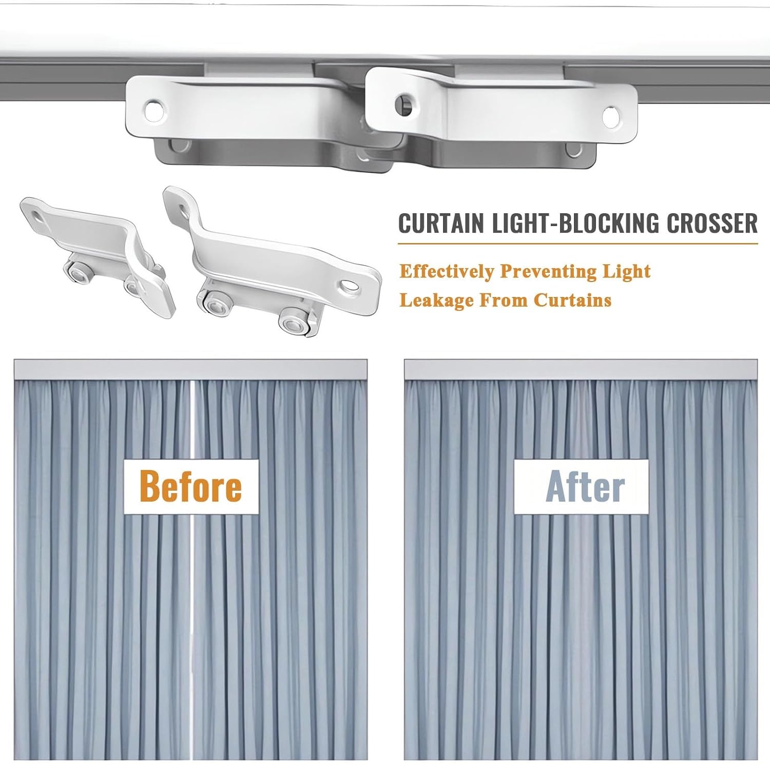 Ceiling Mount Heavy Duty Curtain Tracks System for Room Dividers - Sliding Rods Light-blocking, 3ft to 30ft Lengths