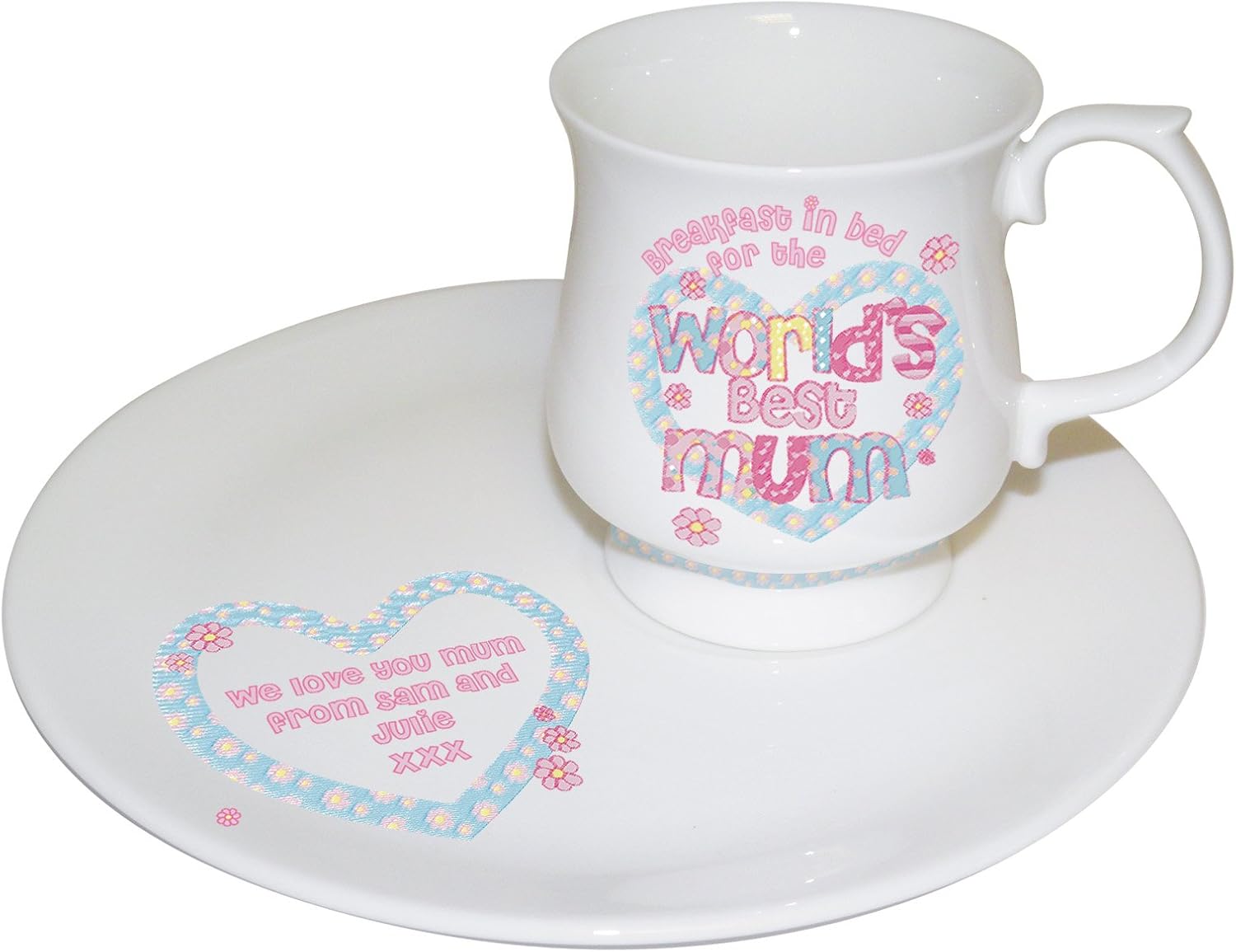 World's Best Mum Mug and Tray Set Home & Kitchen
