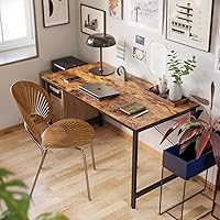 Vista 36 de CubiCubi Escritorio para computadora, escritorio pequeño de oficina en casa de 40 pulgadas, mesa de PC de estilo moderno y simple para el hogar