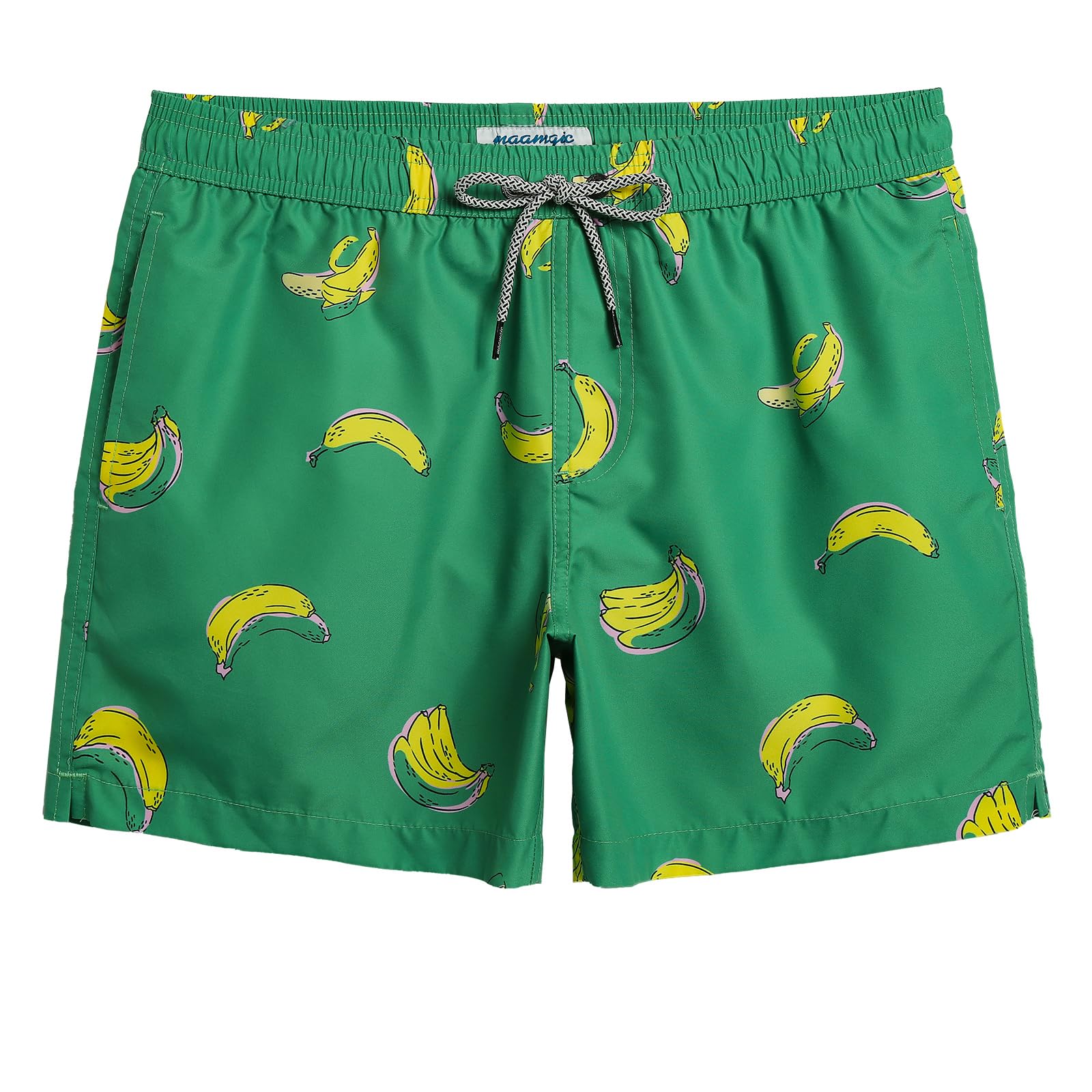 maamgic Mens Swim Trunks 5 Inch with Mesh Liner Breathable for Beach