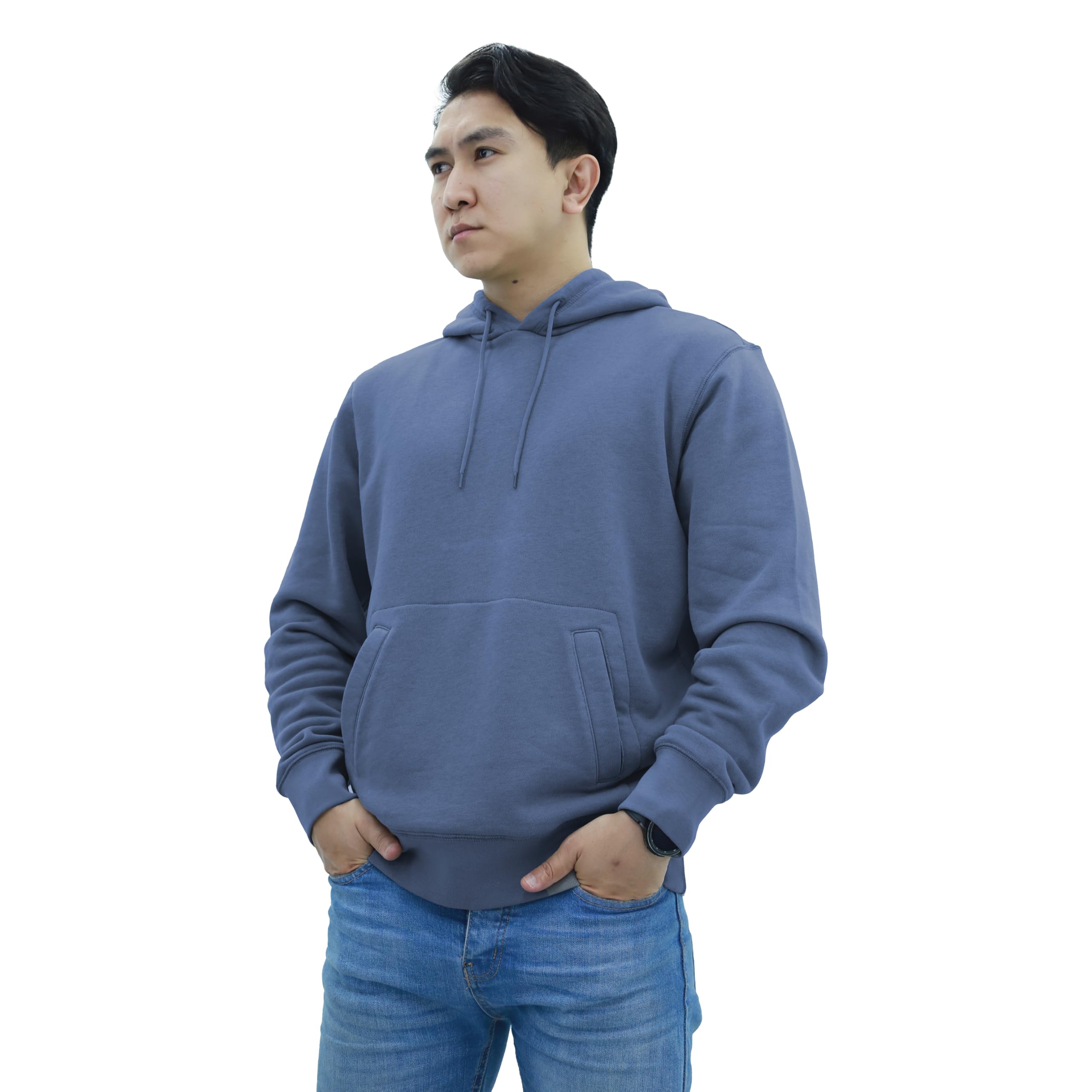 SoftSpun Hoodies for Men UK Premium Grade| 100% Original Plain Mens Hoodies Pullover Year-Round Cotton Fleece Hooded Sweatshirt